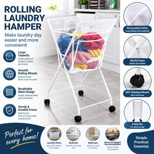 Bend laundry trolley basket - no,