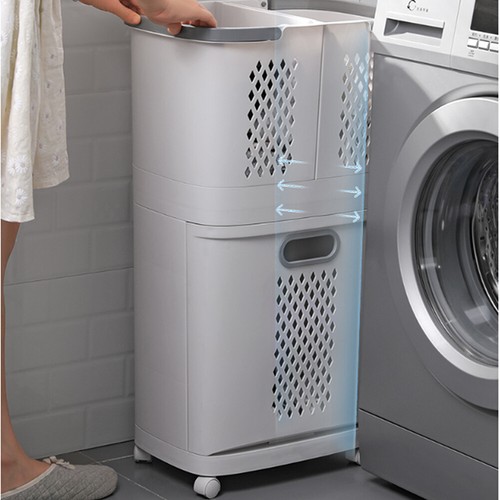 Rolling laundry sorter cart - laundry,