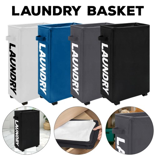 Rolling laundry basket - laundry, on