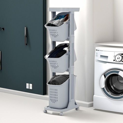 Laundry basket with wheels - laundry,