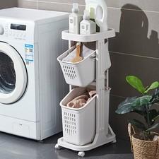 Rolling Laundry Basket Trolley