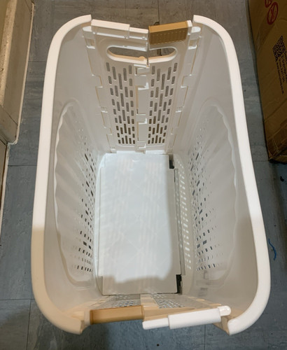 White plastic folding laundry - folding,