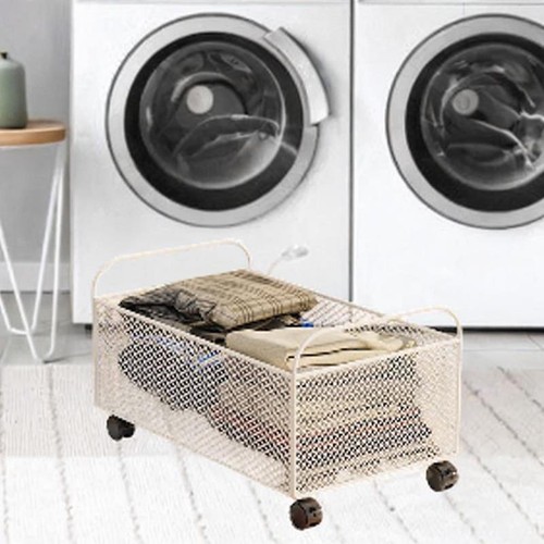 Laundry basket with wheels - with,