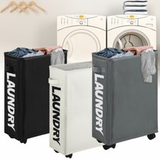 Laundry Basket Slim On Rolling