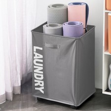 Laundry Basket Rolling Slim On