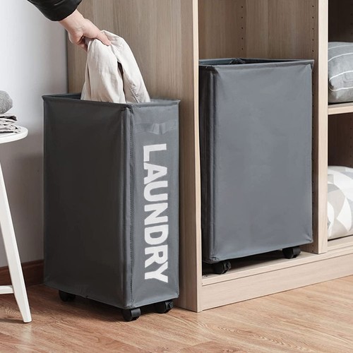 Laundry basket rolling slim - basket,
