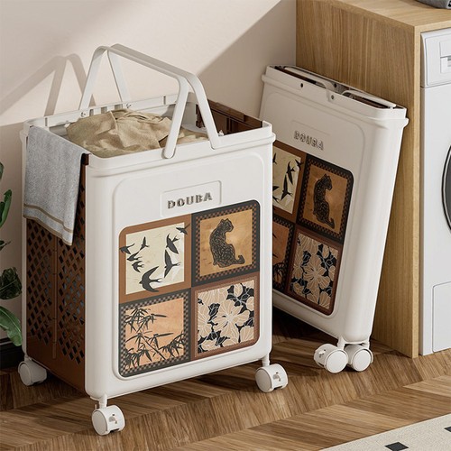 Foldable laundry hamper with - foldable,