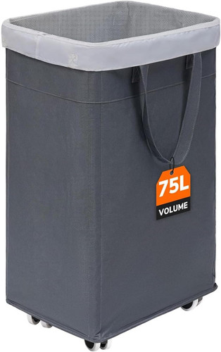Rolling laundry basket - rolling, with