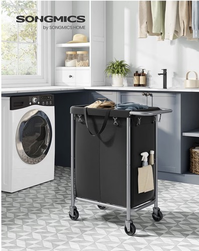 Laundry basket wheels - basket, on