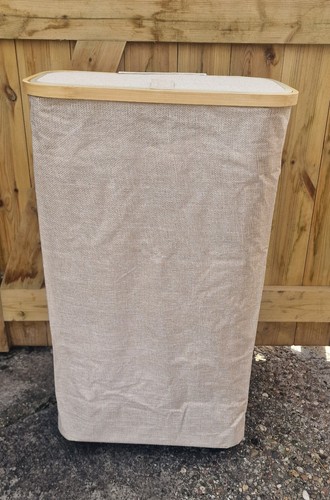 Bamboo 65l laundry basket - bamboo,