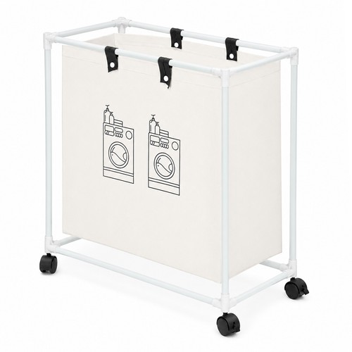 Rolling laundry basket with - rolling,