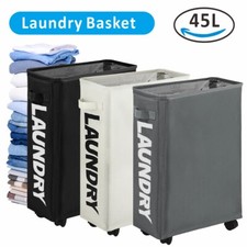 45L Laundry Basket Rolling