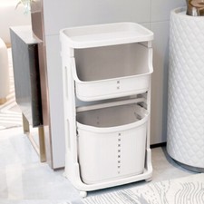 3 Layer Laundry Basket Trolley