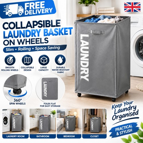 Collapsible laundry basket - collapsible, on
