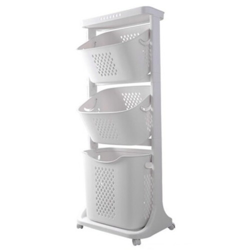 Tier rolling laundry basket - tier,