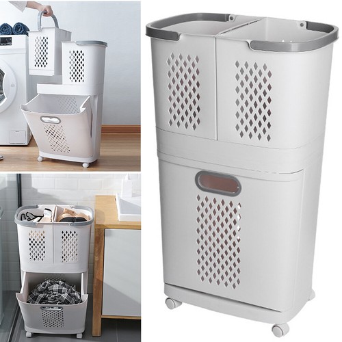Rolling laundry sorter cart - laundry,