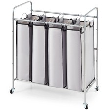 VEVOR 4-Bag Laundry Basket on