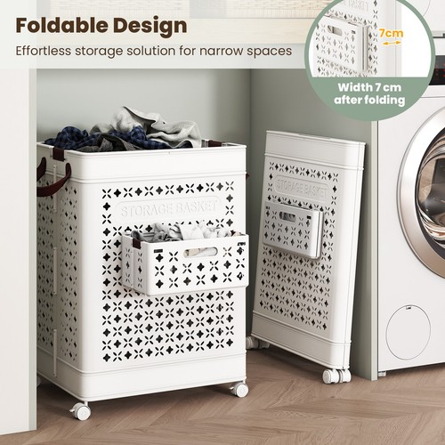 Collapsible laundry basket - collapsible,