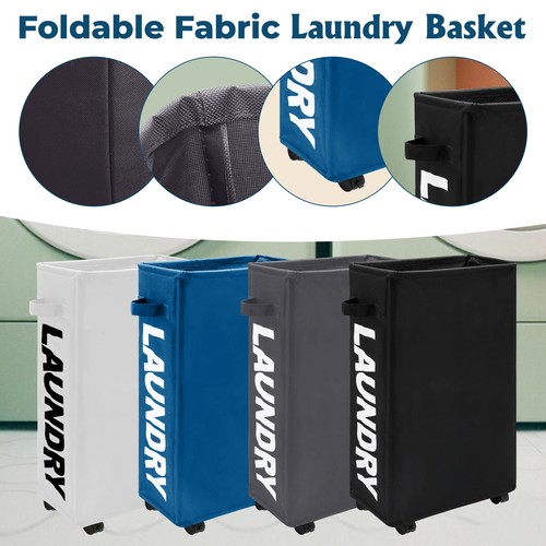 Slim laundry basket - bag, on