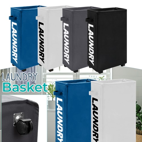 Laundry basket rolling slim - basket,